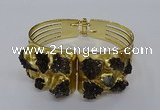 CGB846 30*68mm - 30*70mm druzy agate gemstone bangles wholesale