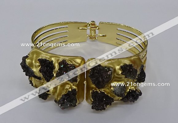 CGB846 30*68mm - 30*70mm druzy agate gemstone bangles wholesale