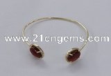 CGB860 10*14mm oval agate gemstone bangles wholesale
