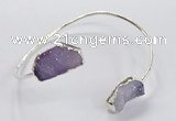 CGB949 13*18mm - 15*20mm freeform druzy agate bangles wholesale