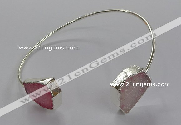 CGB950 13*18mm - 15*20mm freeform druzy agate bangles wholesale