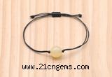 CGB9915 Fashion 12mm honey jade adjustable bracelet jewelry