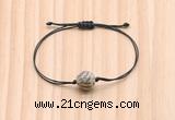 CGB9938 Fashion 12mm feldspar gemstone adjustable bracelet jewelry