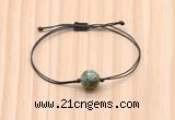 CGB9941 Fashion 12mm African turquoise adjustable bracelet jewelry