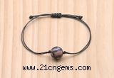 CGB9943 Fashion 12mm rhodonite gemstone adjustable bracelet jewelry