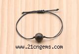 CGB9944 Fashion 12mm bronzite gemstone adjustable bracelet jewelry