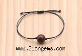 CGB9945 Fashion 12mm mahogany obsidian adjustable bracelet jewelry