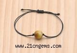 CGB9967 Fashion 12mm golden tiger eye adjustable bracelet jewelry