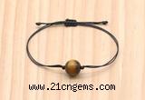 CGB9968 Fashion 12mm yellow tiger eye adjustable bracelet jewelry