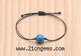 CGB9982 Fashion 12mm apatite gemstone adjustable bracelet jewelry