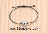 CGB9989 Fashion 12mm black rutilated quartz adjustable bracelet jewelry