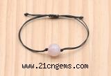 CGB9991 Fashion 12mm rose quartz adjustable bracelet jewelry