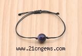 CGB9996 Fashion 12mm dogtooth amethyst adjustable bracelet jewelry