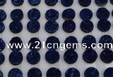 CGC124 16mm flat round druzy quartz cabochons wholesale