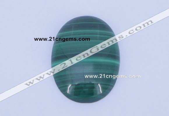 CGC14 30*40mm oval natural malachite gemstone cabochons wholesale