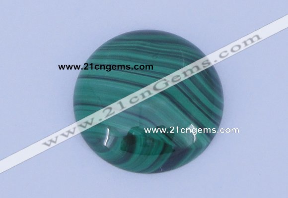 CGC15 20pcs 4mm flat round natural malachite gemstone cabochons