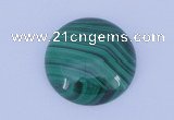 CGC16 20pcs 5mm flat round natural malachite gemstone cabochons