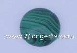 CGC17 20pcs 6mm flat round natural malachite gemstone cabochons