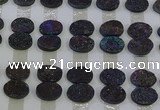 CGC186 13*18mm oval druzy quartz cabochons wholesale