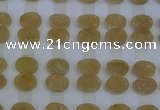 CGC196 15*20mm oval druzy quartz cabochons wholesale