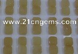 CGC227 12*12mm square druzy quartz cabochons wholesale