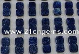 CGC229 12*12mm square druzy quartz cabochons wholesale