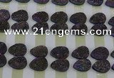 CGC251 13*18mm flat teardrop druzy quartz cabochons wholesale