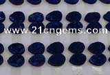 CGC253 13*18mm flat teardrop druzy quartz cabochons wholesale