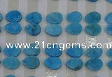 CGC260 15*20mm flat teardrop druzy quartz cabochons wholesale