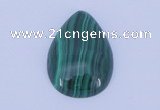 CGC30 2pcs 13*18mm flat teardrop natural malachite gemstone cabochons