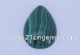 CGC31 2pcs 16*22mm flat teardrop natural malachite gemstone cabochons