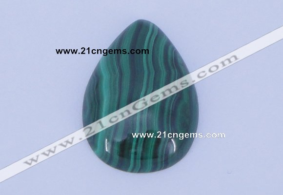 CGC31 2pcs 16*22mm flat teardrop natural malachite gemstone cabochons