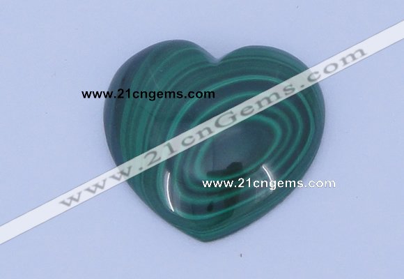 CGC34 5pcs 15*15mm heart natural malachite gemstone cabochons