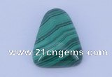 CGC40 20*25mm trapezoid natural malachite gemstone cabochons