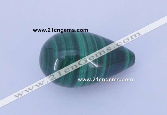 CGC45 13*22mm teardrop natural malachite gemstone cabochons