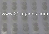 CGC83 8mm flat round druzy quartz cabochons wholesale