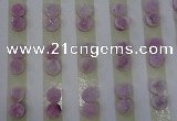 CGC85 8mm flat round druzy quartz cabochons wholesale