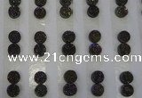 CGC86 8mm flat round druzy quartz cabochons wholesale