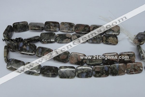 CGE03 15.5 inches 18*25mm rectangle glaucophane gemstone beads