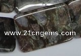 CGE05 15.5 inches 25*35mm rectangle glaucophane gemstone beads