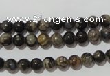 CGE101 15.5 inches 6mm round glaucophane gemstone beads