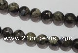 CGE102 15.5 inches 8mm round glaucophane gemstone beads