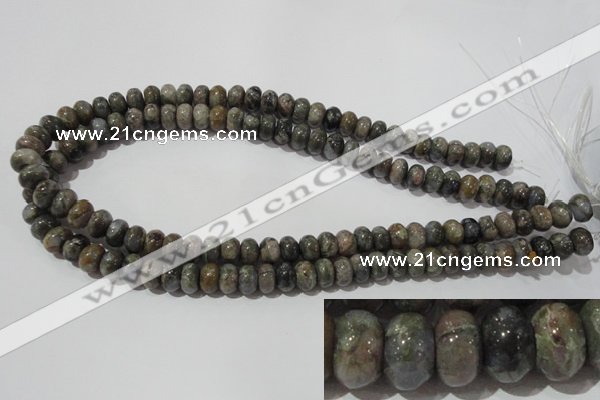 CGE110 15.5 inches 6*10mm rondelle glaucophane gemstone beads