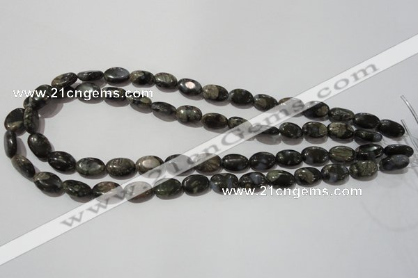 CGE131 15.5 inches 10*14mm oval glaucophane gemstone beads