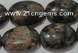 CGE135 15.5 inches 18*25mm oval glaucophane gemstone beads