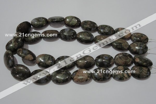 CGE135 15.5 inches 18*25mm oval glaucophane gemstone beads