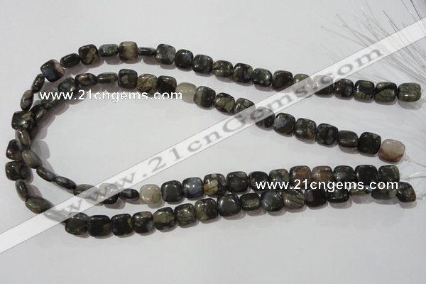 CGE151 15.5 inches 10*10mm square glaucophane gemstone beads