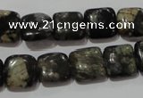 CGE152 15.5 inches 12*12mm square glaucophane gemstone beads