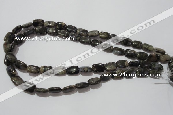 CGE158 15.5 inches 10*14mm rectangle glaucophane gemstone beads