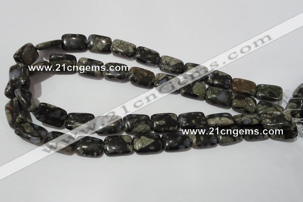 CGE160 15.5 inches 13*18mm rectangle glaucophane gemstone beads